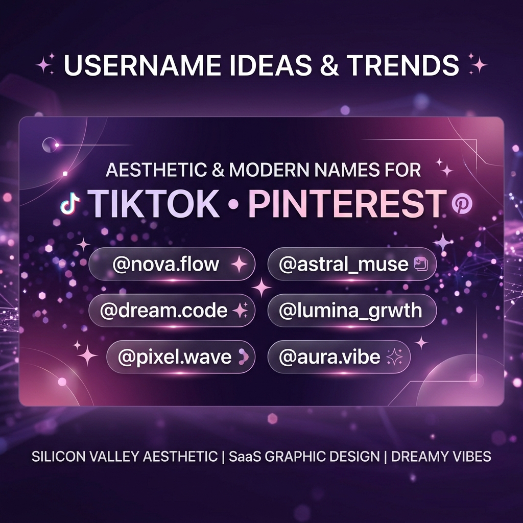 Top Aesthetic TikTok & Pinterest Username Naming Trends